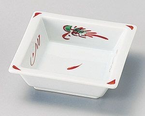 花鳥角鉢【日本製　美濃焼】