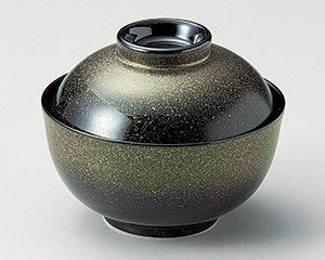 グリーン吹煮物碗(小)【日本製　美濃焼】