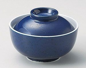二色紺吹菓子碗【日本製　美濃焼】