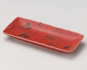 紅お好み皿【日本製　美濃焼】