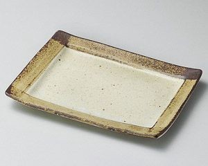 角渕サビ焼き物皿【日本製　美濃焼】