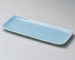日陶青磁長皿【日本製　美濃焼】