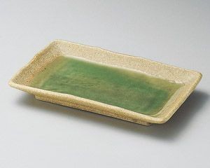 ヒワ釉古代6.0焼物皿【日本製　美濃焼】