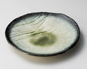 藍染グリーン9.0丸皿【日本製　美濃焼】