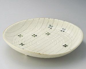 Mino ware Main Plate Clover Made in Japan