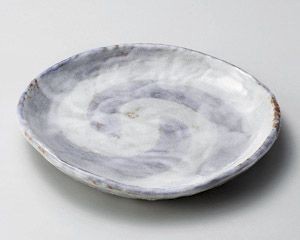 あけ紫三峰9.0皿【日本製　美濃焼】