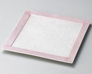 美浓烧 大餐盘/中餐盘 粉色 24cm 日本制造