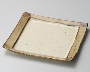 角渕サビ盛皿【日本製　美濃焼】