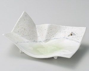 ヒワラスター折紙前菜皿【日本製　美濃焼】