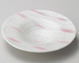 ピンク一珍帽子型和皿【日本製　美濃焼】