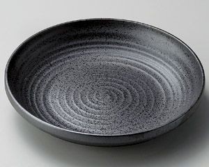 黒結晶8.0皿【日本製　美濃焼】