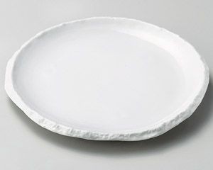 白釉リプルス7.5寸皿【日本製　美濃焼】