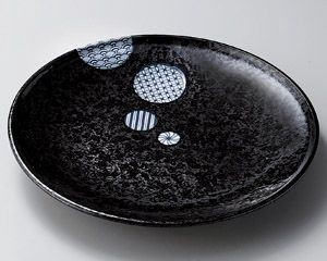 丸小紋8.0丸皿【日本製　美濃焼】