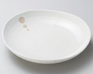 ドット白三角6.0皿【日本製　美濃焼】