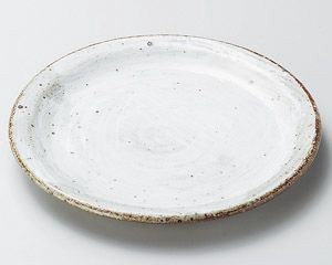 白刷毛たたき6.0皿【日本製　美濃焼】