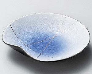コバルト銀彩5.0皿【日本製　美濃焼】