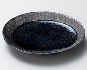 藍月光20cm丸皿【日本製　美濃焼】