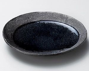 藍月光16cm丸皿【日本製　美濃焼】