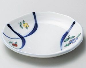 錦花紋フルーツ皿【日本製　美濃焼】