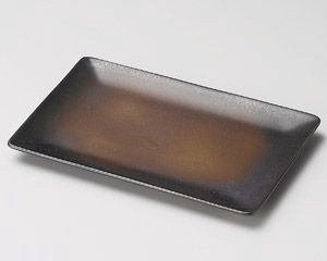備前風平城型5.0長角皿【日本製　美濃焼】
