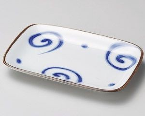 うず銘々皿【日本製　美濃焼】