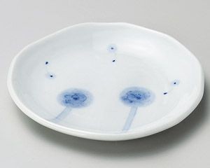 ボンボン綿花銘々皿【日本製　美濃焼】