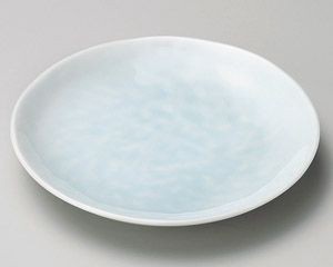 青白磁岩清水5.0皿【日本製　美濃焼】