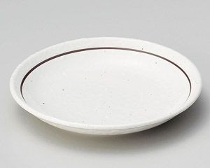 粉引ライン6.0皿【日本製　美濃焼】