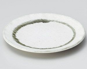 粉引織部布目5.0皿【日本製　美濃焼】