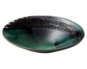 緑釉11.0皿鉢【日本製　美濃焼】
