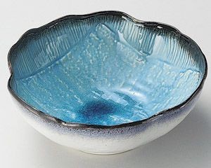スカイ手作り風鉢(大)【日本製　美濃焼】