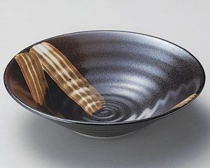 火色刷毛8.0鉢【日本製　美濃焼】