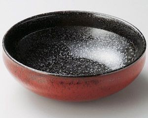 赤柚子黒結晶5.0ボール【日本製　美濃焼】