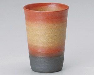 彩赤フリーカップ【日本製　美濃焼】