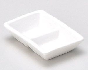白マット二品皿【日本製　美濃焼】