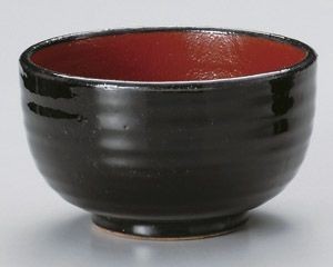赤と黒腰張5.0丼【日本製　美濃焼】
