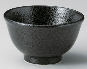 黒結晶4.0深口多用碗【日本製　美濃焼】