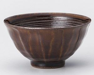 アメ釉茶碗【日本製　美濃焼】