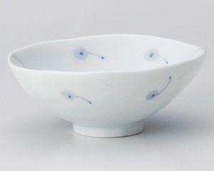 ボンボン綿花平茶碗（大・小）　【日本製　美濃焼】