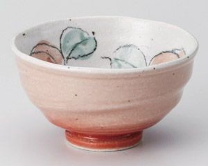 ばらピンク茶碗【日本製　美濃焼】