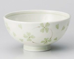 Mino ware Rice Bowl Clover Made in Japan