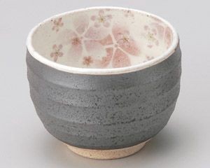 粉引舞桜一服碗(ピンク)【日本製　美濃焼】