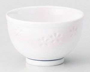 ピンク花彫煎茶【日本製　美濃焼】