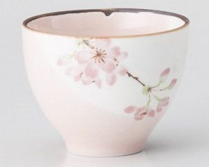 塗り分け桜スリム千茶【日本製　美濃焼】