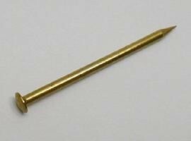 丸頭真鍮釘 （しんちゅうくぎ）10(L)〜50(L)mm