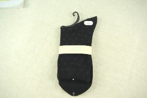 Crew Socks Silk Rayon Socks Shirring Polka Dot Made in Japan