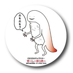 LCB-078/北斗市公式キャラクター ずーしーほっきー 缶バッジ（76mm）/目が点