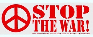 STOP THE WAR !　輸入アメリカン雑貨メッセージ