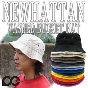 NEWHATTAN    COTTON STONE WASHED BUCKET HATS  12491