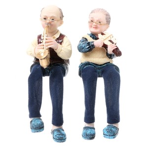おじいちゃん&おばあちゃん人形(サックス&バイオリン)